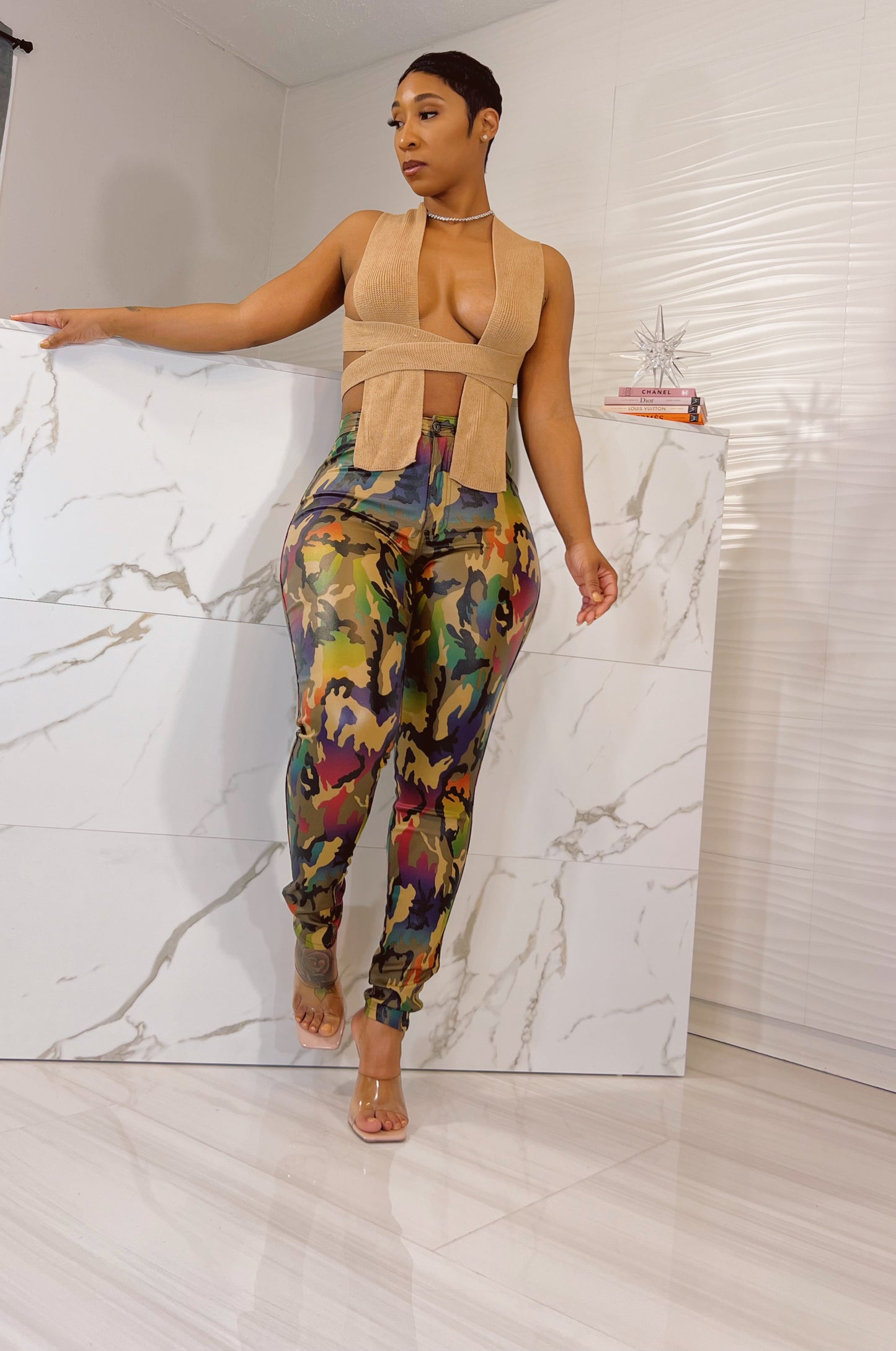 Survival Faux Leather Pants