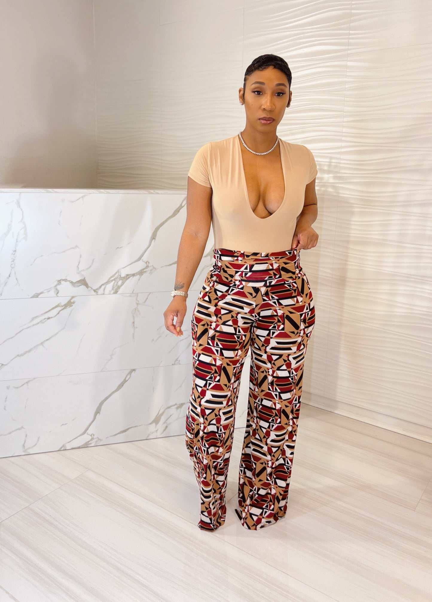 Deep V-Neck Bodysuit